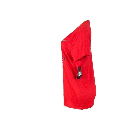 Nike L Red Swing For The Fences Softball Graphic Crew Dri-Fit Short Sleeve Tee - Picture 3 of 6